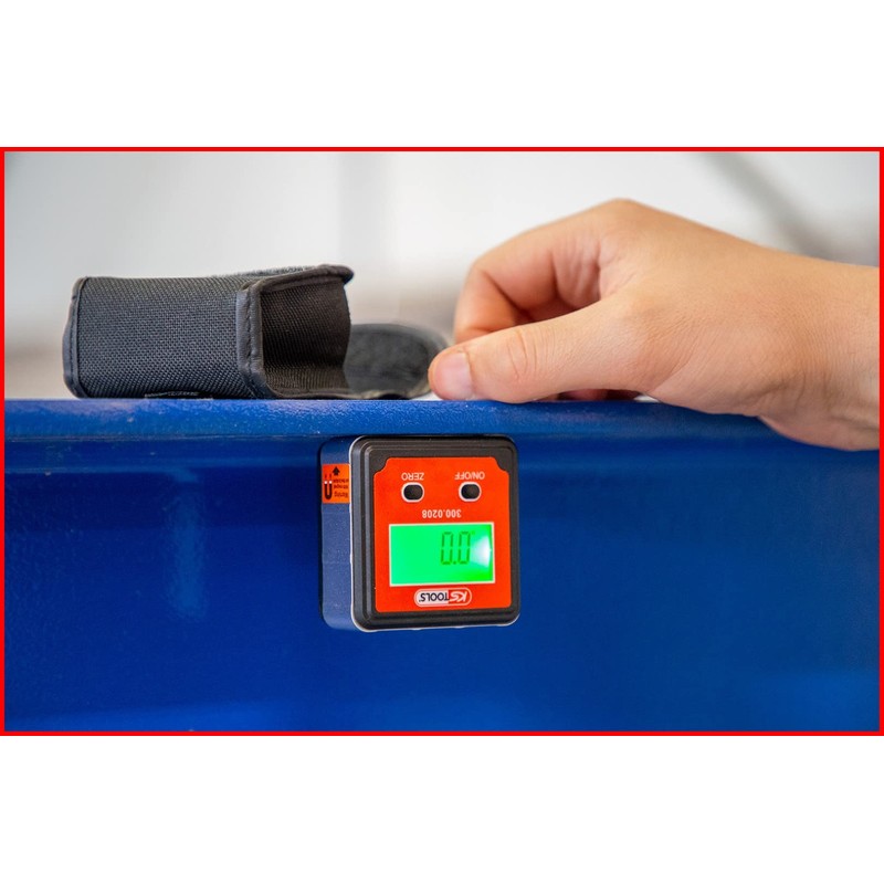 KS Tools 300.0208 Digital Spirit Level with Protractor