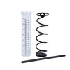 WOOPTOR Rain Gauge, Outdoor Glass Rain Gauge Metal Frame, Detachable