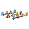 12pcs Wooden Magnetic Digital Train Cute Fun Early Education Trackless