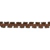 DÉCOPRO Orange, Dark Brown 7/8" Gimp Braid [By the Yard]