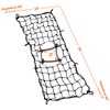 ZUOZE Small Cargo Net 30"x15" Stretches to 60"x30" with Thicken