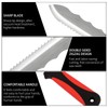 HALNKSZDDD Stainless Steel Garden Insulation Knife with Red Handle, 11"