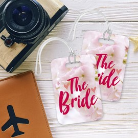 LT024 The Bride Novelty Funny Unique Designer Gift Glossy Plastic Suitcase Luggage Tag
