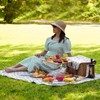 WILLOW WEAVE Picnic Basket with Table, Wine Picnic Basket Set