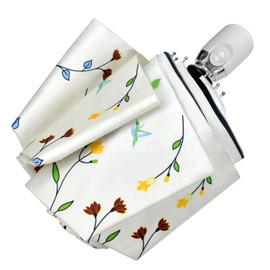 Cuby UV Sun Umbrella Compact Folding Travel Umbrella Auto Open and Close for Windproof, Rainproof & 99.9% UV Protection Parasol with Black Anti-UV Coating