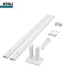 TANG 38.6" H PVC Posts Vinyl Post for Lasting Durability