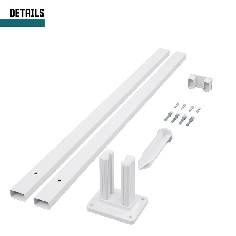 TANG 38.6" H PVC Posts Vinyl Post for Lasting Durability