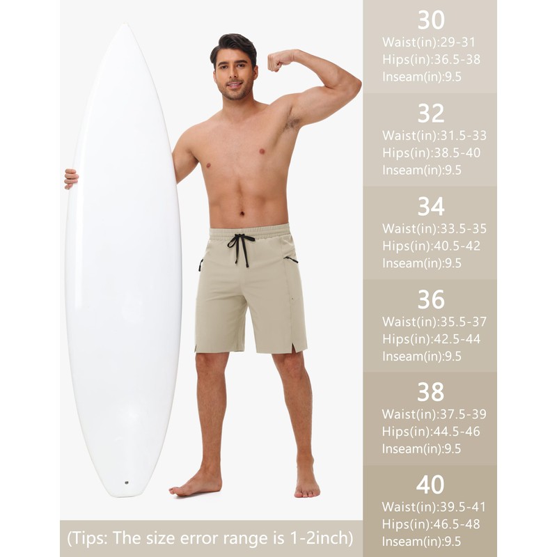 MIVEI Mens 9" Swim Trunks Board Shorts - Swimwear Bathing