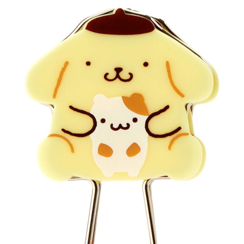 Sanrio Pompompurin Character Shape Double Clip