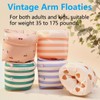 Arm Floaties for Kids and Adults - Vintage Striped Pool
