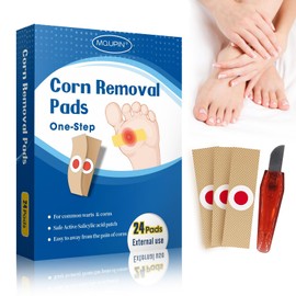 24 Count Corn Removal Pads for Feet and Toe, Corn Feet Remover for Feet Extra Strength, Callous Remover