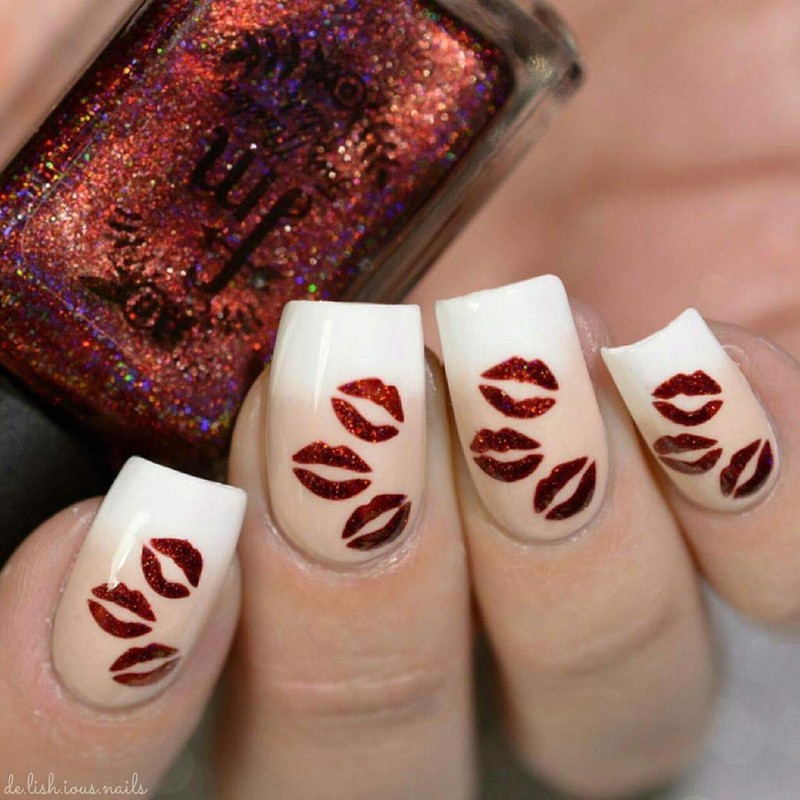 Whats Up Nails - Kisses Nail Stencils Stickers Vinyls for
