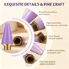 18 Pcs Wax Replacement Head Tips,Nail Rhinestone Picker (Purple)