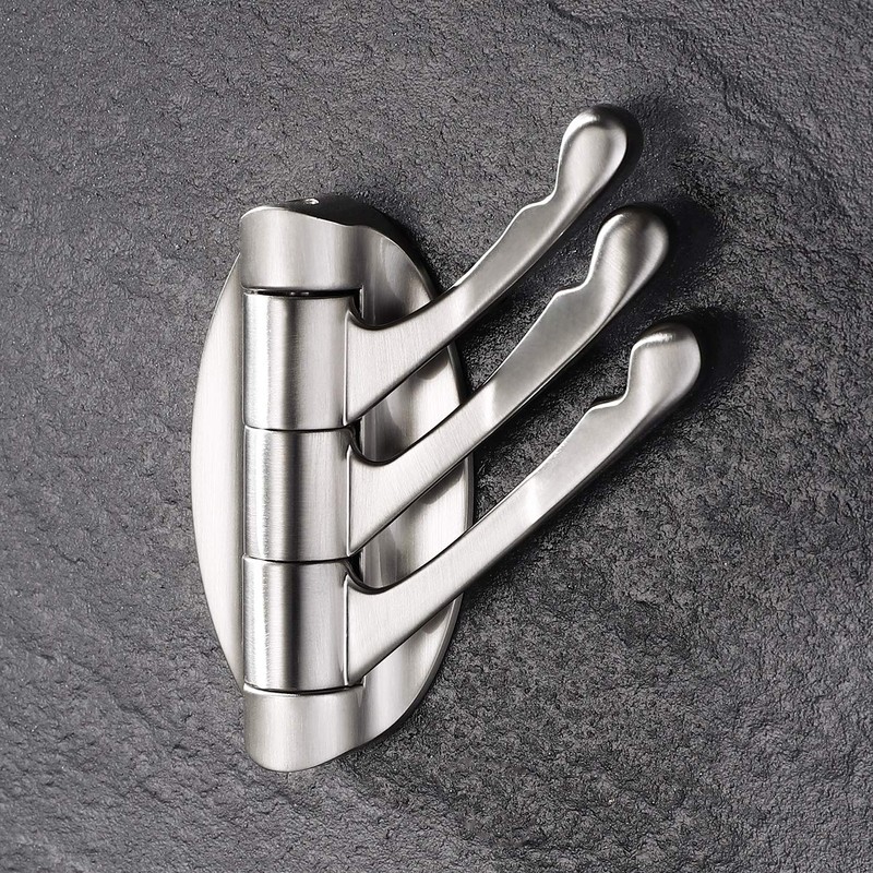 KES Solid Metal Swivel Hook Heavy Duty Folding Swing Arm