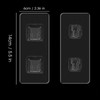 AUSAULAC 2 Pack Clear Double-Sided Adhesive Wall Hooks - Mounted