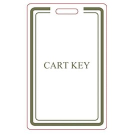 Club Car Replacement Golf Cart Key 1A (2) (Two (2) Keys with Two (2) Key Tags)