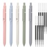 Dacitiery Pack of 5 Gel Pens with 10 Additional Refills,