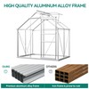 YITAHOME 6x4FT Polycarbonate Greenhouse Heavy Duty Green Houses Outdoor Aluminum