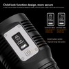Strong Light Flashlight Digital Display Rainproof Rechargeable Flashlight for Camping