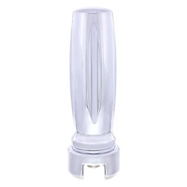 United Pacific 70610 - Manual Transmission Shift Knob - Chrome "Vegas" 13/15/18 Speed Grooved Gearshift Knob With Adapte