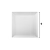 Exquisite Disposable-White-Plastic-Plates-Square Linear (40 Pack) Wedding Dinner Fancy Tableware Dishes