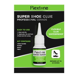 Plextone Shoe-Fix Glue Second-Generation High Viscosity Adhesives Quick Drying Professionals Use 30g (Shoe Glue)