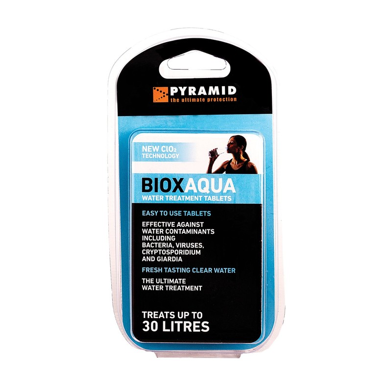 Pyramid Biox Aqua Chlorine Dioxide Water Treatment Tablets for Travellers