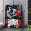 Boxing Man Pattern Canvas Painting without Frame, 1 Count Modern