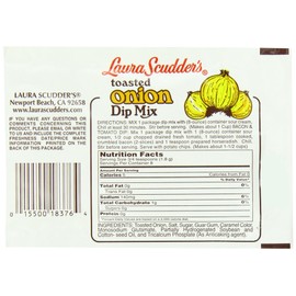Laura Scudder's Dry Dip Mix, Toasted Onion, 0.5-Ounce (Pack of 24)