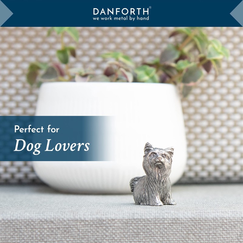 DANFORTH - Yorkshire Terrier Figurine - Handcrafted Pewter Dog Figurine
