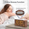Mesqool Digital Alarm Clock with Temperature & Humidity