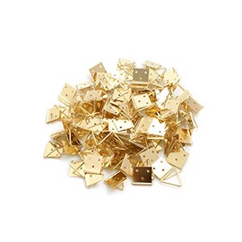 Design61 Folding Eyelets for Hanging Pictures (Pack of 100) Eyelets, 40 mm x 20 mm Wall Mount Picture Hook Picture Hooks