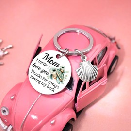 Yaxkvapu Mothers Day Gift From Toddler Son Funny Mom Gifts for Mothers Day from Daughter Turtle Keychain Best Moms Ever Gifts Mom Birthday Gift from Daugther Son Mothers Day Gift for Mother