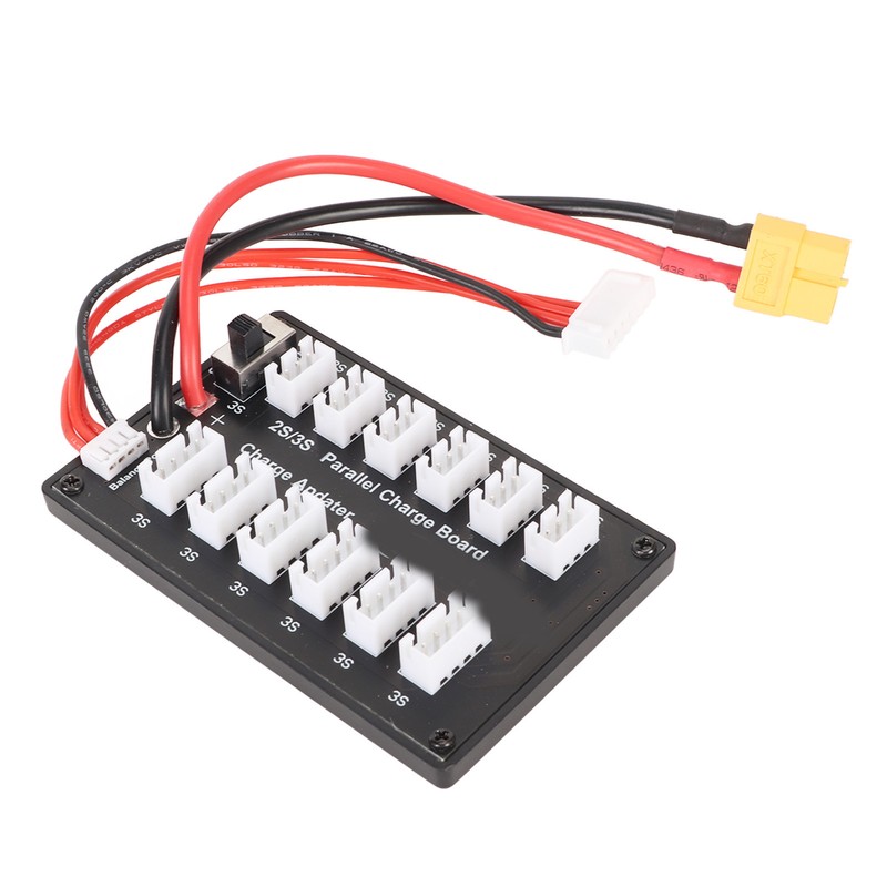 7.4V LiPo Parallel Charging Board 3Pin 4mm Banana Plug 2S
