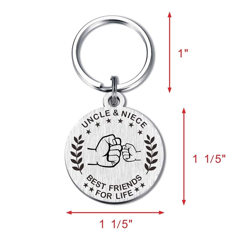 MXRSDF Uncle and Niece Gifts - Uncle and Niece Keychain
