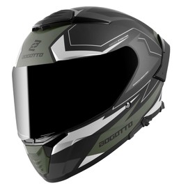 Bogotto FF118 Vilial Helmet, Matte Black/Green, S