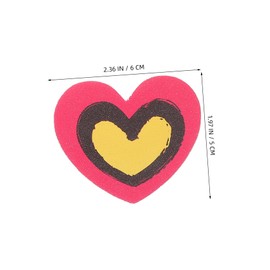 Healeved 20pcs Heart-shaped Nail Buffer Blocks Gentle Buffing Files for Smoothing and Shaping Nails Portable Manicure Tool for Adults for Home and