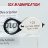 10x Magnifying Glass Jewellery Magnifying Glass 16 mm, Triplet Optical