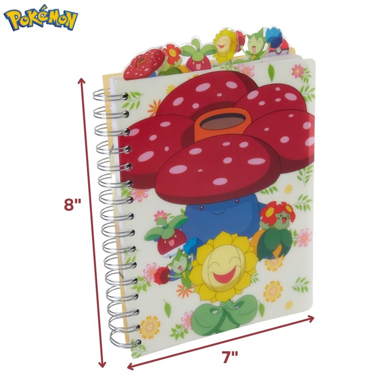 Innovative Designs Pokémon Tab Journal Notebook, Spiral Bound, 144 Lined