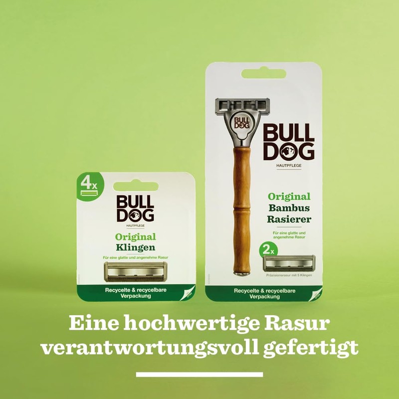 BULLDOG - Wet Shaving for Men, Original Razor Blades, 4