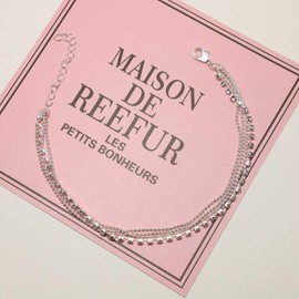 TseenYi Boho Layered Rhinestone Anklet Silver Diamond Crystal Ankle Bracelet Summer Wedding Foot Chain Jewelry for Women and Girls Gifts