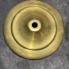 Unbranded 4 3/8” unfinished solid brass spun vase cap