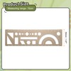 sourcing map Multifunctional Geometric Rulers 15cm Metric and SAE Aluminum