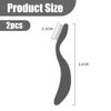 Pack of 2 Foldable Eyelash Brushes, Black Eyelash Brushes, Portable
