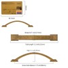 Amerdeco 10 Pack Antique Brass Cabinet Pulls, 3.75 Inch (96mm)