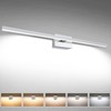 VOLISUN Modern Over Mirror Chrome Bar Vanity Light - Dimmable