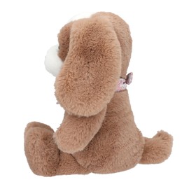 Depesche 13172 Princess Mimi Soft Toy Dog Milo in Brown/White with Long Floppy Ears, Approx. 25 cm Plush Toy with Floral Neckerchief