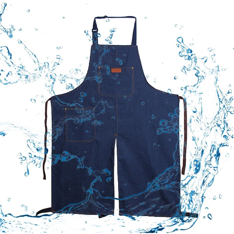 Milageto Pottery Split Leg Apron Portable Sweat Absorbing, Lightweight Fashion