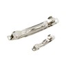 zalati Long Hair Clips French Barrette Metal Silver DIY Hair