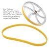 2 Pcs Band Saw Tire Yellow Anti Slip Noise Reduction